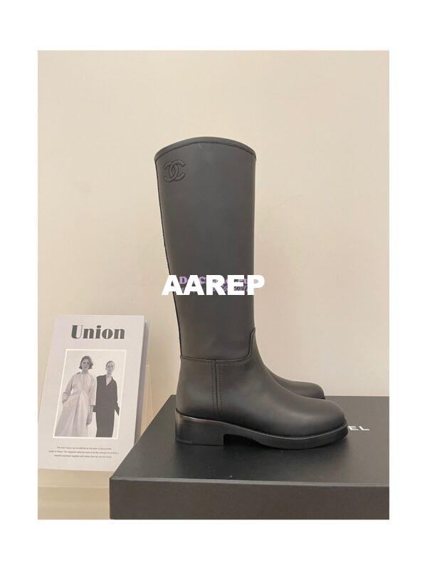 Replica Chanel Calfskin High Boots G39212 Black