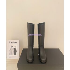 Replica Chanel Calfskin High Boots G39212 Black 2