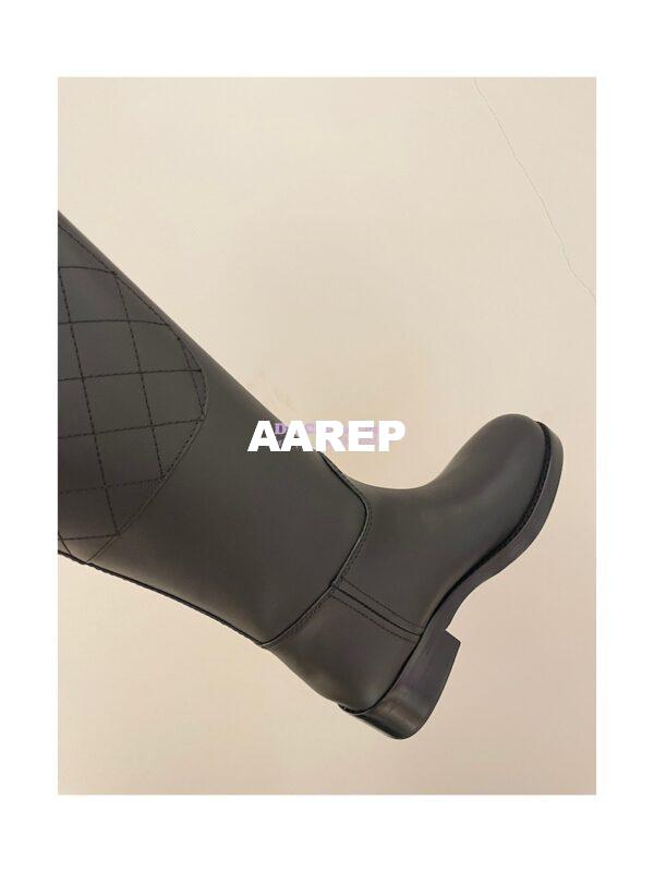 Replica Chanel Calfskin High Boots G39212 Black 7