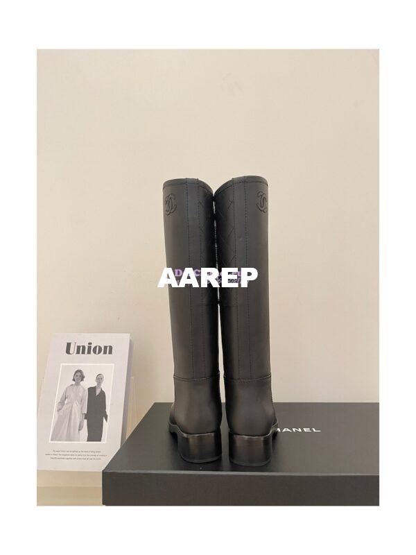 Replica Chanel Calfskin High Boots G39212 Black 8