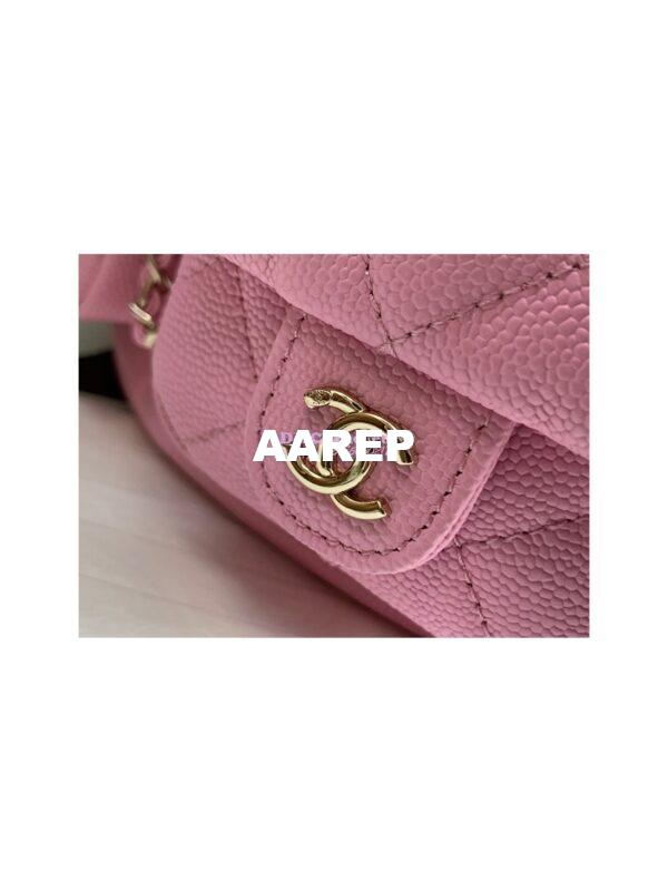 Replica Chanel Grained Shiny Calfskin Backpack AS3860 Lilac 5
