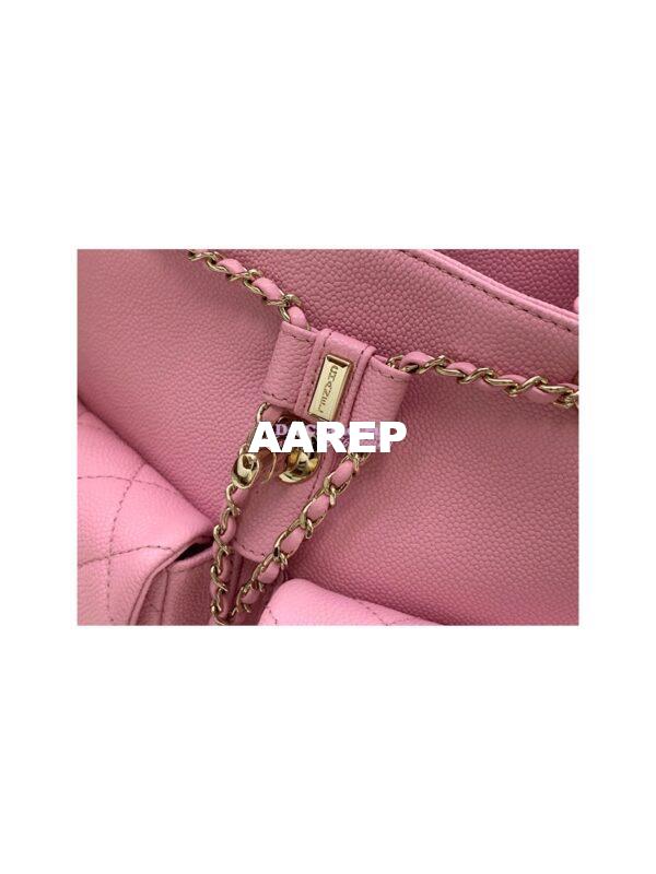 Replica Chanel Grained Shiny Calfskin Backpack AS3860 Lilac 8