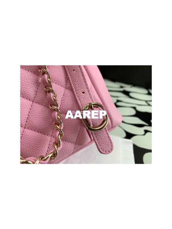 Replica Chanel Grained Shiny Calfskin Backpack AS3860 Lilac 9