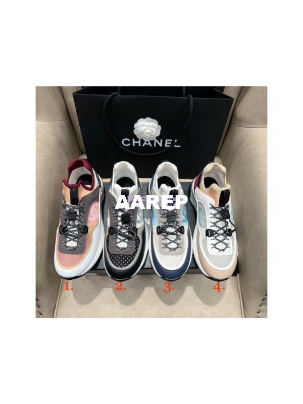 Replica Chanel Trainer Fabric, Suede Calfskin, Mesh & Fabric G39488