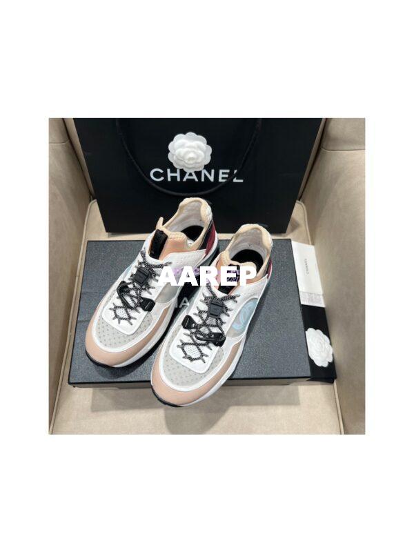 Replica Chanel Trainer Fabric, Suede Calfskin, Mesh & Fabric G39488 5