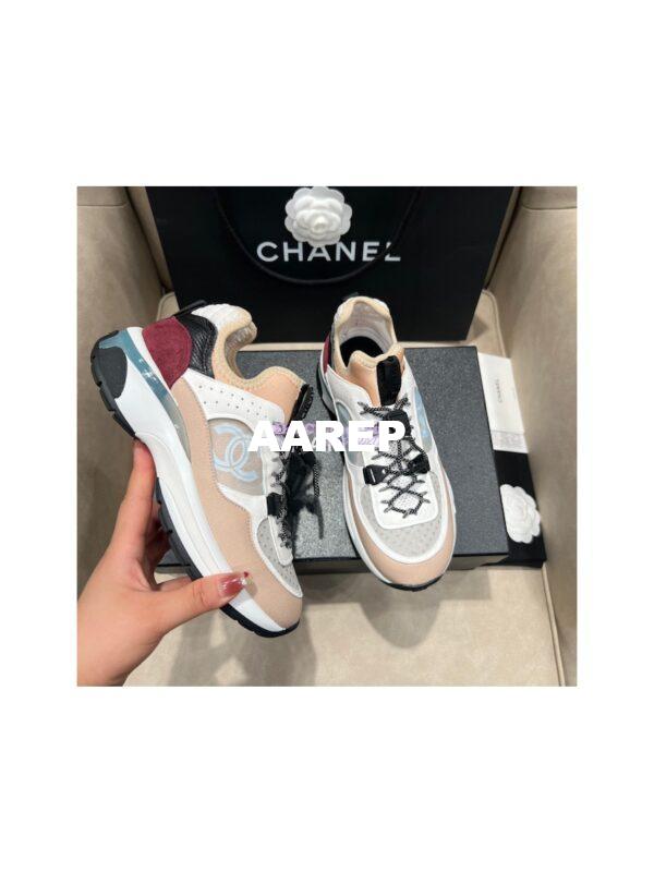 Replica Chanel Trainer Fabric, Suede Calfskin, Mesh & Fabric G39488 8