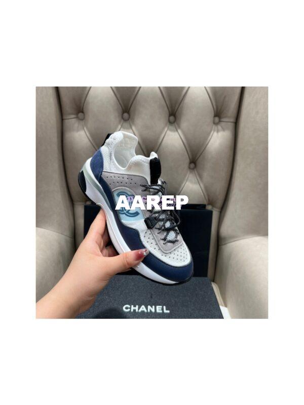 Replica Chanel Trainer Fabric, Suede Calfskin, Mesh & Fabric G39488 13