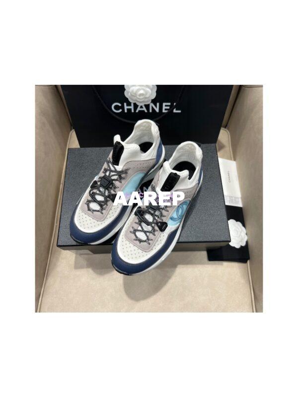 Replica Chanel Trainer Fabric, Suede Calfskin, Mesh & Fabric G39488 15