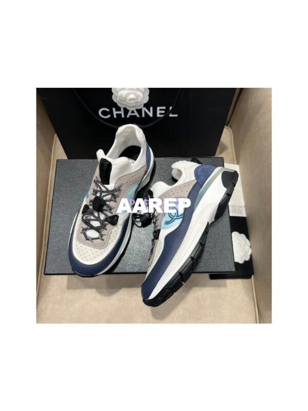 Replica Chanel Trainer Fabric, Suede Calfskin, Mesh & Fabric G39488 16
