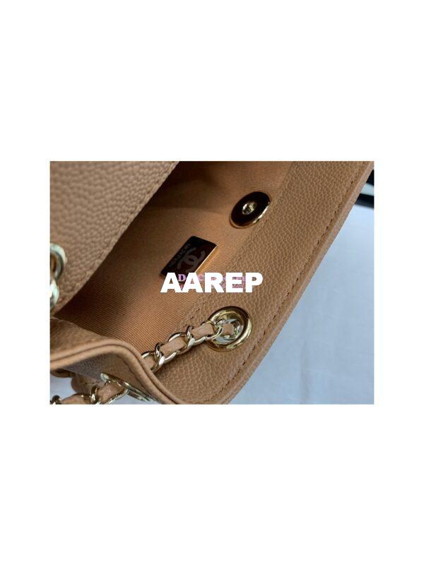 Replica Chanel Grained Shiny Calfskin Small Backpack AS3787 Camel 9