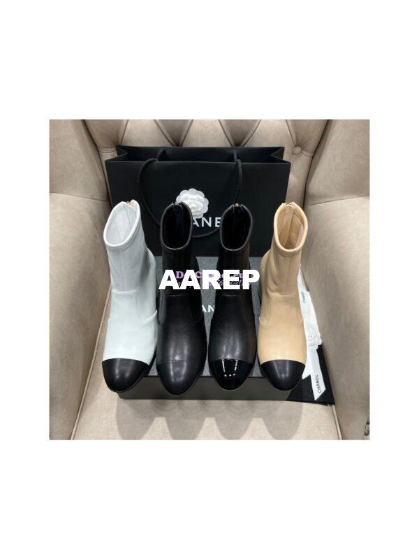 Replica Chanel Ankle Boots Stretch Lambskin G39160 2