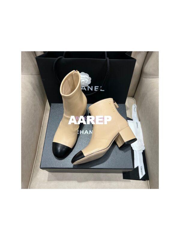 Replica Chanel Ankle Boots Stretch Lambskin G39160 6