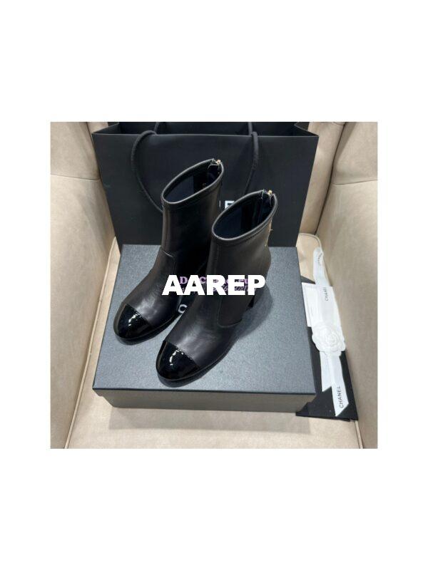 Replica Chanel Ankle Boots Stretch Lambskin G39160 12