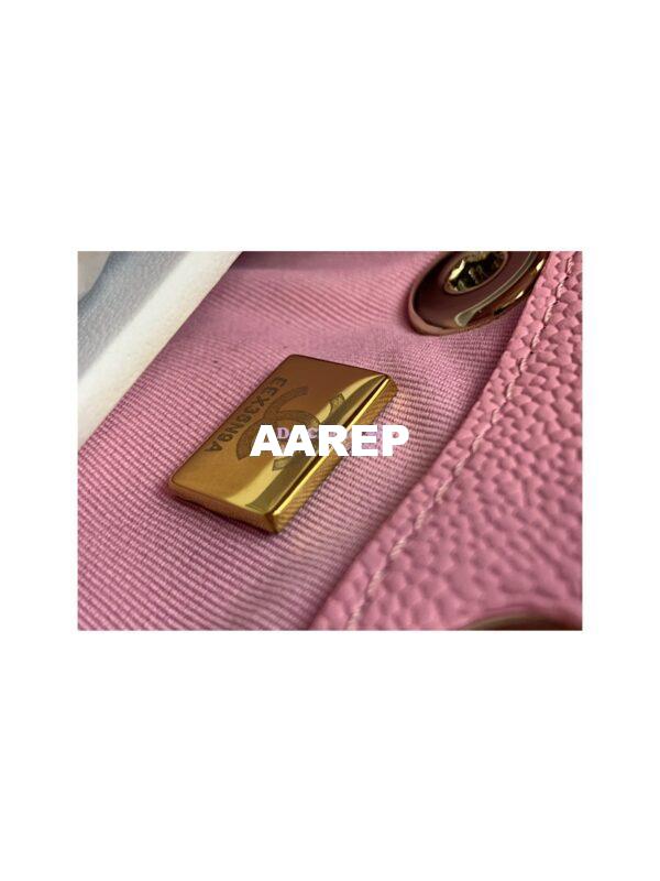 Replica Chanel Grained Shiny Calfskin Small Backpack AS3787 Lilac 8