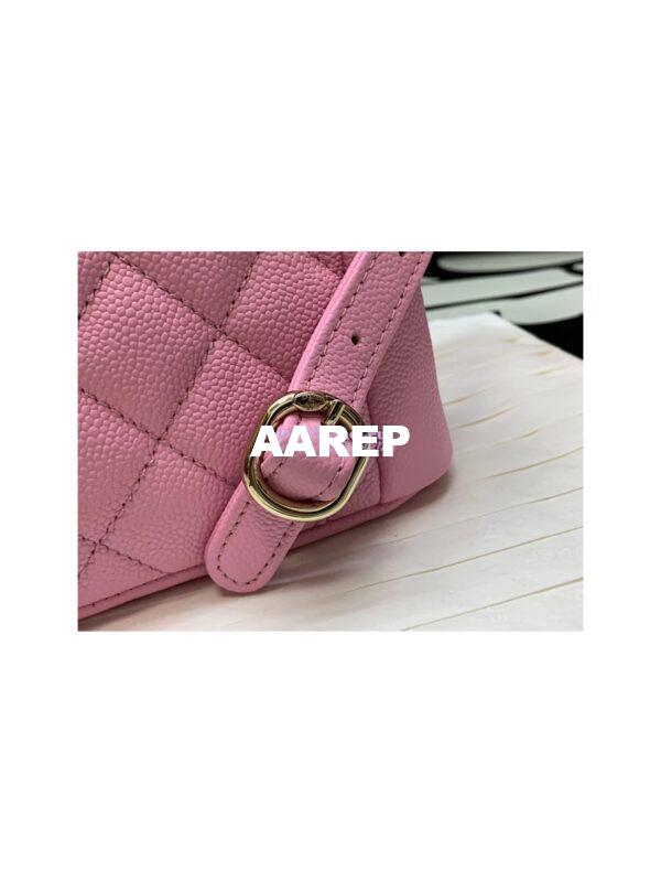 Replica Chanel Grained Shiny Calfskin Small Backpack AS3787 Lilac 9