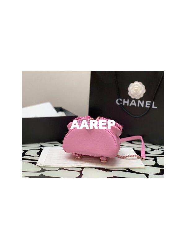 Replica Chanel Grained Shiny Calfskin Small Backpack AS3787 Lilac 11