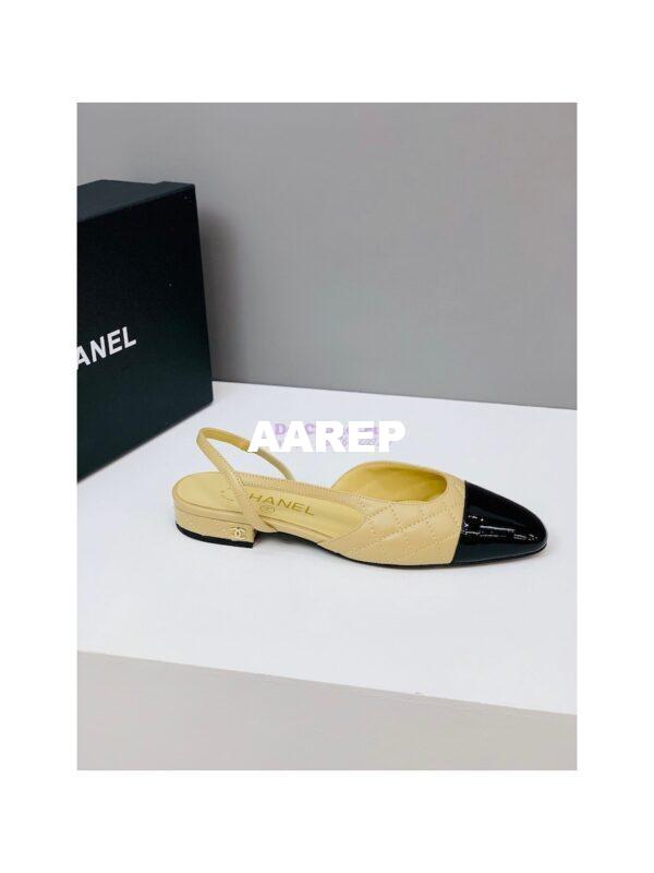 Replica Chanel Slingbacks 20mm Quilted Lambskin & Patent Cap Toe G39221 11