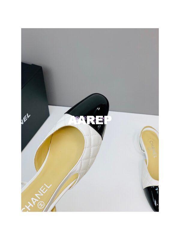 Replica Chanel Slingbacks 20mm Quilted Lambskin & Patent Cap Toe G39221 19