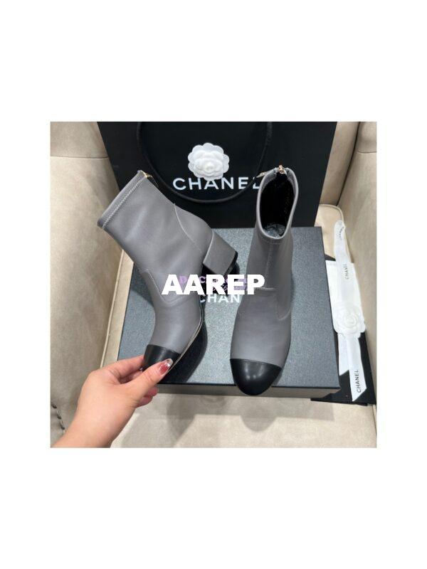 Replica Chanel Ankle Boots Stretch Lambskin G39160 35