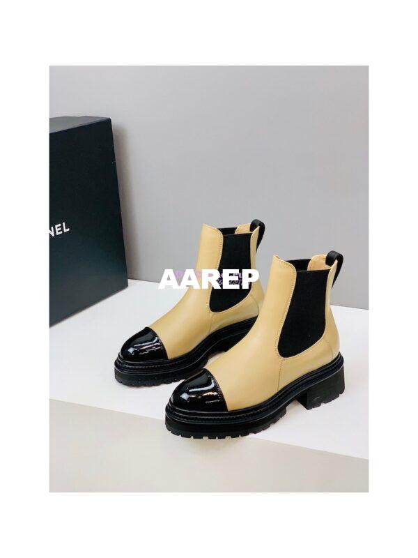 Replica Chanel Ankle Boots G39208 Patent Calfskin & Lambskin 2