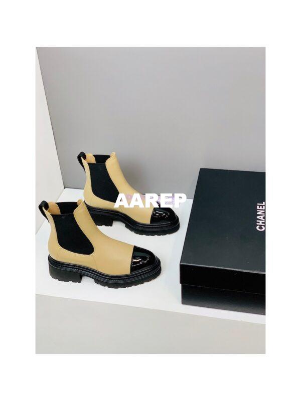 Replica Chanel Ankle Boots G39208 Patent Calfskin & Lambskin 4
