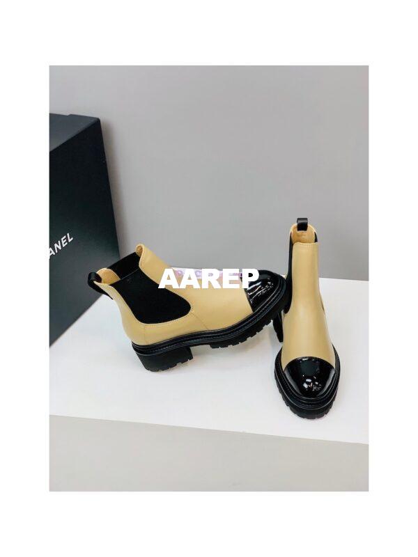 Replica Chanel Ankle Boots G39208 Patent Calfskin & Lambskin 6