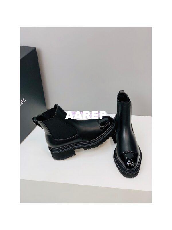 Replica Chanel Ankle Boots G39208 Patent Calfskin & Lambskin 15