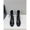 Replica Chanel Mary Janes Shiny Goatskin with Pearls G39250 Black 2