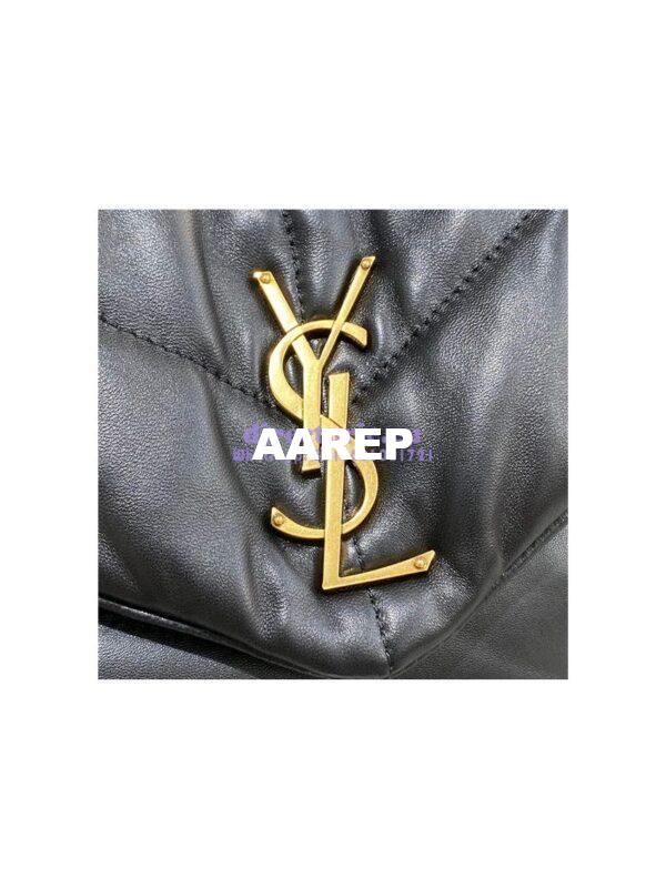 Replica Yves Saint Laurent YSL Loulou Puffer Small Bag In Quilted Lambskin 577476 Black Gold Hardware 5