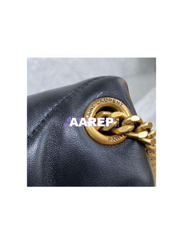 Replica Yves Saint Laurent YSL Loulou Puffer Small Bag In Quilted Lambskin 577476 Black Gold Hardware 6