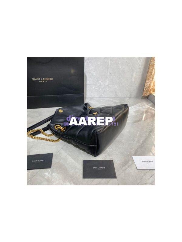 Replica Yves Saint Laurent YSL Loulou Puffer Small Bag In Quilted Lambskin 577476 Black Gold Hardware 7