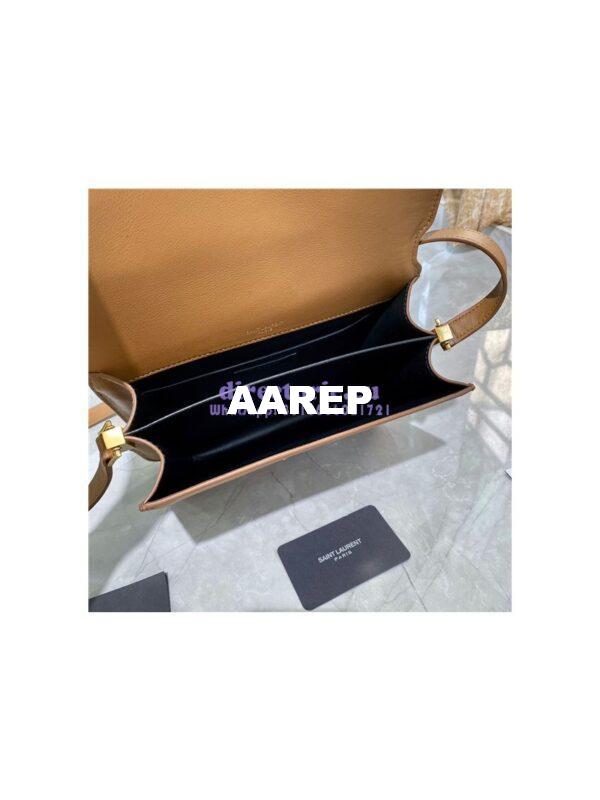 Replica YSL Saint Laurent Solferino Medium Soft Satchel In Suede And Smooth Leather 635025 Cinnamon 11