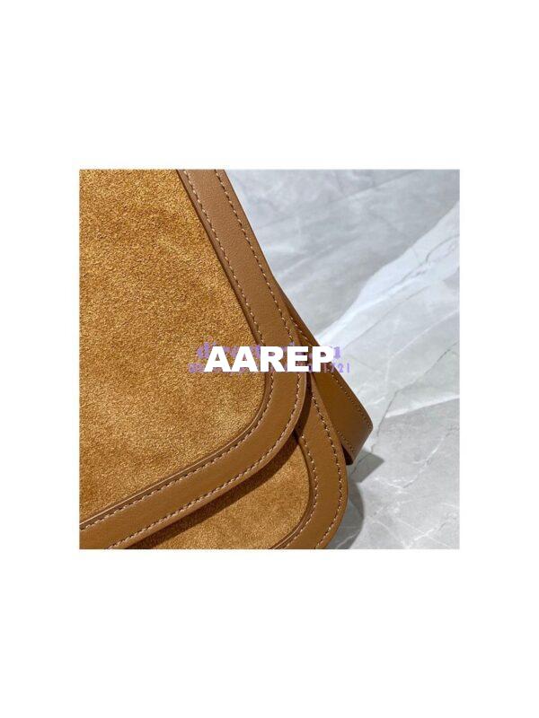 Replica YSL Saint Laurent Solferino Medium Soft Satchel In Suede And Smooth Leather 635025 Cinnamon 13