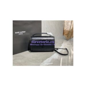 Replica Saint Laurent YSL Sunset Chain Wallet In Smooth Leather 533026 All Black 2