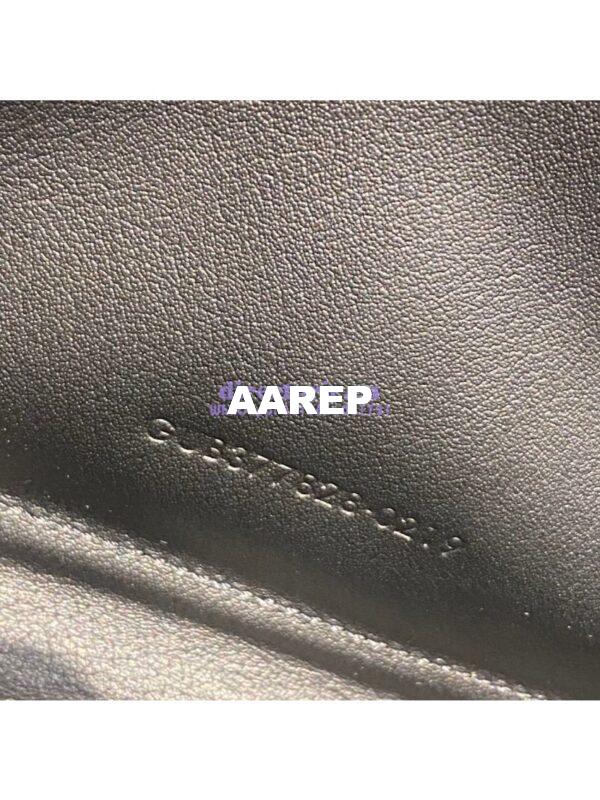Replica YSL Saint Laurent Monogram Chain Wallet Grain De Poudre Textured Matelasse Leather Green 14