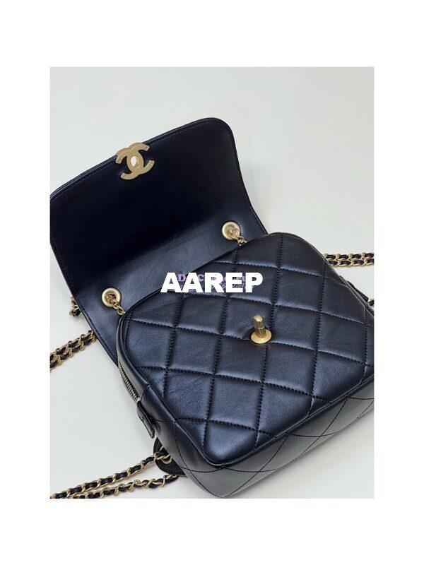 Replica Chanel 23P Ado Backpack Lambskin AS3884 Black 10