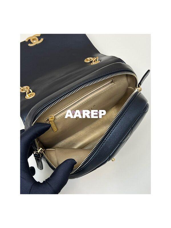 Replica Chanel 23P Ado Backpack Lambskin AS3884 Black 12
