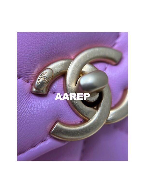 Replica Chanel 23P Ado Backpack Lambskin AS3884 Purple 5