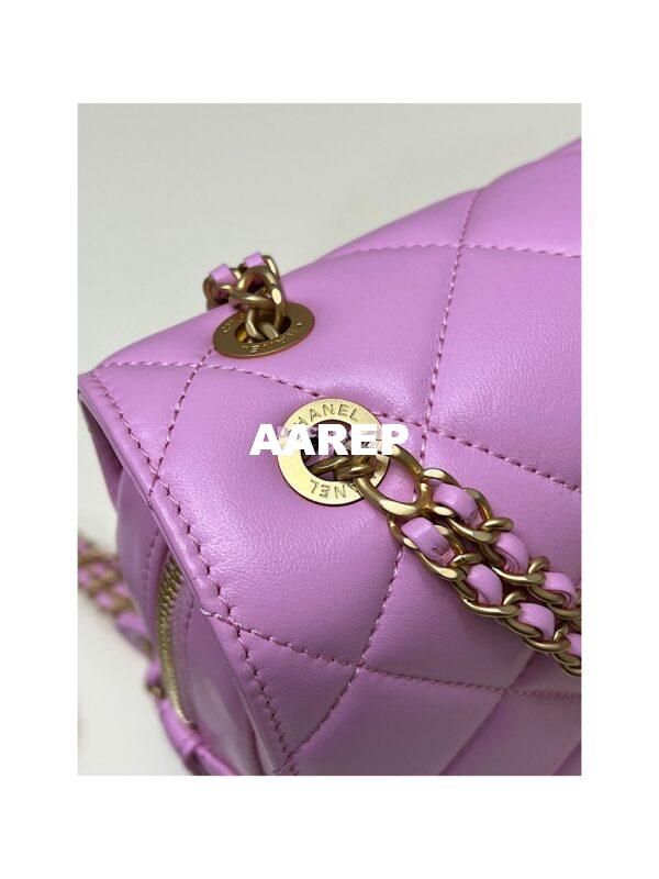 Replica Chanel 23P Ado Backpack Lambskin AS3884 Purple 7