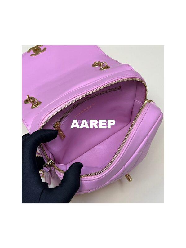 Replica Chanel 23P Ado Backpack Lambskin AS3884 Purple 8