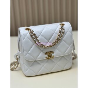 Replica Chanel 23P Ado Backpack Lambskin AS3884 White 2