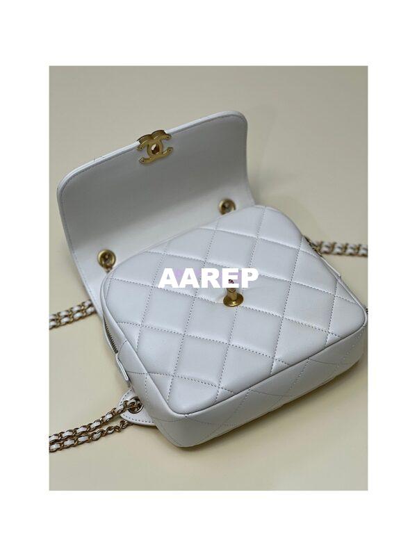Replica Chanel 23P Ado Backpack Lambskin AS3884 White 9