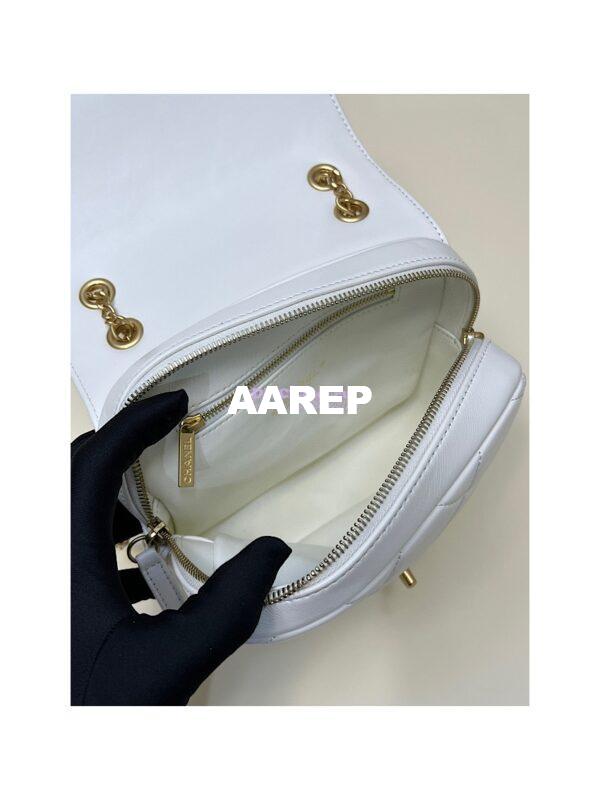 Replica Chanel 23P Ado Backpack Lambskin AS3884 White 10