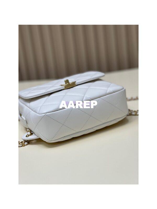 Replica Chanel 23P Ado Backpack Lambskin AS3884 White 15