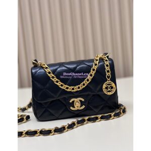 Replica Chanel 23SS Small Flap Bag in Lambskin AS4012 Black