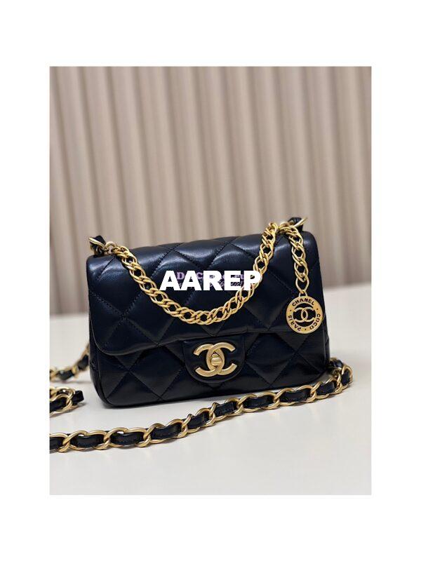 Replica Chanel 23SS Small Flap Bag in Lambskin AS4012 Black