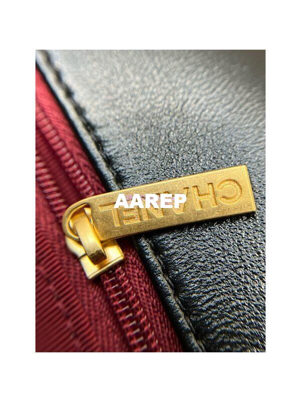 Replica Chanel 23SS Small Flap Bag in Lambskin AS4012 Black 8