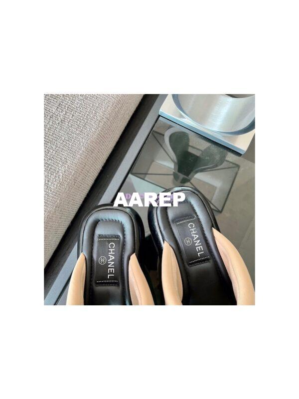 Replica Chanel 22SS Mules Lambskin G38864 Beige 8