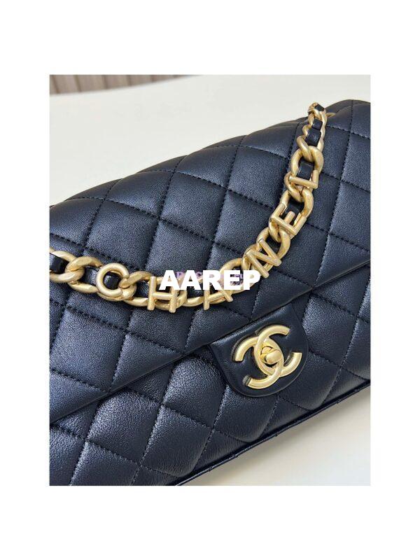 Replica Chanel 22SS Flap Bag in Lambskin AS3897 Black 5
