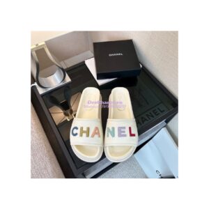 Replica Chanel 22SS Lambskin Mules G38933 White
